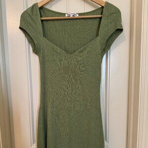 Reformation Green Mini Dress